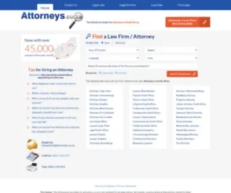 Attorneys.co.za(Find Attorneys South Africa Lawyers) Screenshot