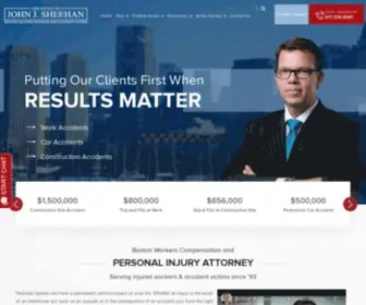 Attorneysheehan.com(Massachusetts Personal Injury Lawyers) Screenshot