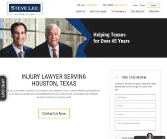 Attorneystevelee.com(Houston Car Accident Attorney) Screenshot