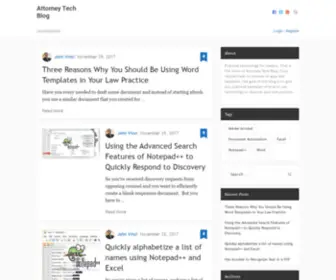 Attorneytechblog.com(Practical Technology for Attorneys) Screenshot