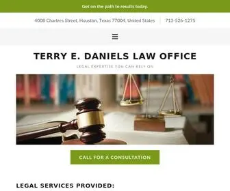 Attorneyterryedaniels.com(Terry E Daniels Law Office) Screenshot