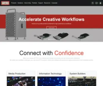 Attotech.com(Storage & Network Connectivity Solutions) Screenshot