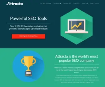 Attracta.com(Attracta SEO Tools & Managed SEO Services) Screenshot
