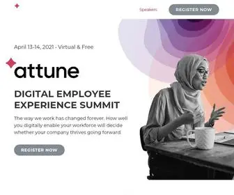 Attune-Summit.com(Digital Employee Experience (DEX) Summit) Screenshot