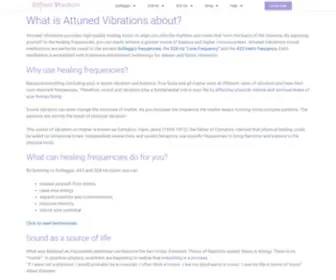Attunedvibrations.com(Attuned Vibrations) Screenshot