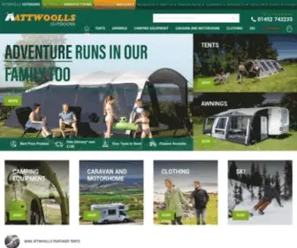 Attwoolls.co.uk(Camping Equipment) Screenshot