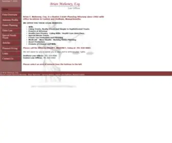 Attybrianmahoney.com(Boston Estate Planning Attorney) Screenshot