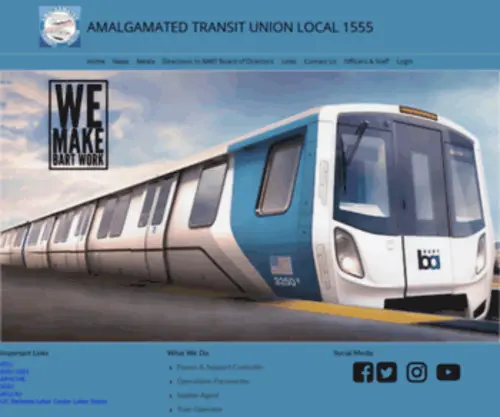 Atu1555.org(Amalgamated Transit Union Local 1555) Screenshot