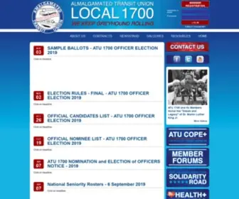 Atu1700.org(ATU Local 1700) Screenshot