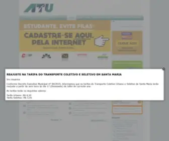 Atu.com.br(Associação dos Transportadores Urbanos de Passageiros de Santa Maria) Screenshot