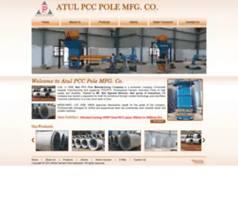 Atulpcc.com(Atul PCC Pole Manufacturing Company) Screenshot