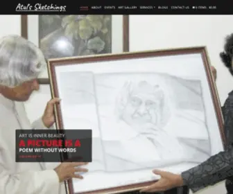 Atulssketchings.com(Indian Sketch Artist) Screenshot