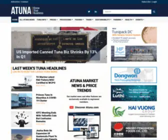 Atuna.com(Homepage) Screenshot