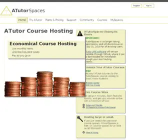 Atutorspaces.com(E-learning) Screenshot