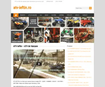 ATV-Ieftin.ro(Va ofera spre vanzare diverse modele ATV) Screenshot