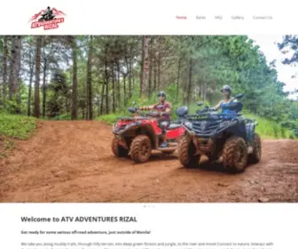 Atvadventuresrizal.com(ATV Adventures Rizal) Screenshot