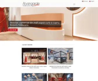 Atvangarde.ro(Mobilier pentru magazine) Screenshot