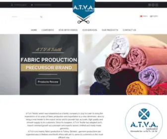 Atvatextile.com(A.T.V.A Tekstil) Screenshot