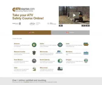 AtvCourse.com(ATV Safety Courses) Screenshot