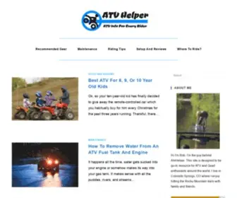 Atvhelper.com(Motor sports info for every level of rider) Screenshot