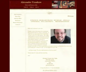 Atviolins.com(Violin maker Alexander Tzankow Denver Colorado) Screenshot