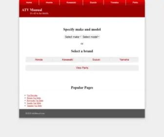 AtvManual.com(ATV Manual) Screenshot