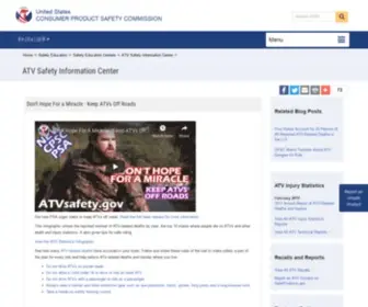 Atvsafety.gov(OHV & ATV Safety) Screenshot