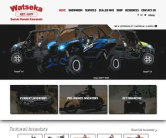 Atvsandmotorcycles.com(Watseka Suzuki Honda Kawasaki is located in Watseka) Screenshot