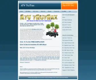 Atvtrutrax.com(ATV TruTrax downloadable GPS Maps of ATV Trails for portable GPS units) Screenshot