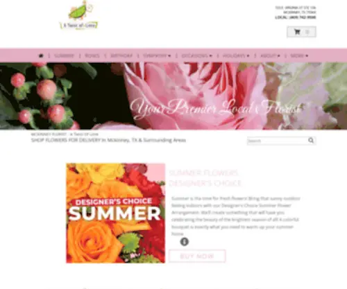 Atwistoflime.net(Mckinney Florist) Screenshot