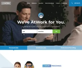 Atwork.com(AtWork Recruiting and Staffing) Screenshot