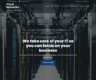 Atyafnet.com(Technology Services and Consultation) Screenshot