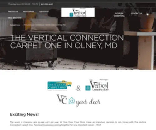 Atyourdooronline.com(The Vertical Connection Carpet One in Olney) Screenshot
