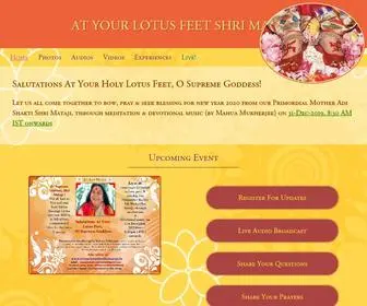 Atyourlotusfeetshrimataji.in(At Your Lotus Feet Shri Mataji) Screenshot