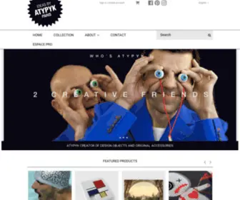 Atypyk.com(Vente en ligne d'objets design et accessoires originaux) Screenshot