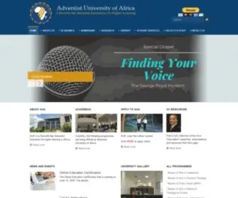 Aua.ac.ke(Adventist University of Africa) Screenshot