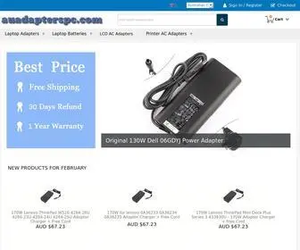 Auadapterspc.com(Laptop AC Adapters) Screenshot