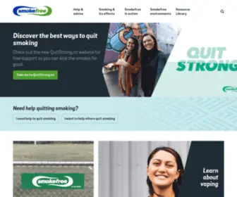 Auahikore.org.nz(Te Hiringa Hauora’s Smokefree website) Screenshot