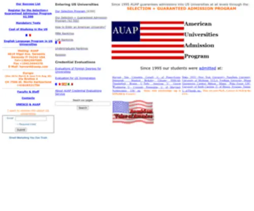 Auap.com(AUAP Admission Program) Screenshot