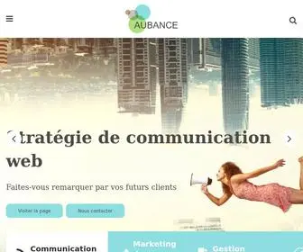 Aubance.fr(Le marketing de contenu pour gagner des prospects sur le web) Screenshot