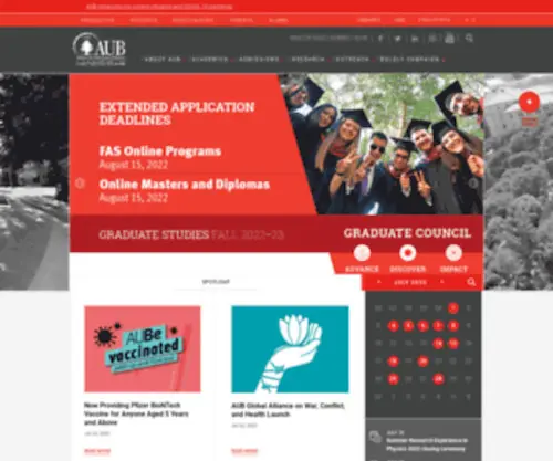 Aub.edu(Aub) Screenshot
