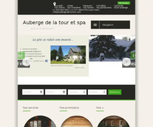 Auberge-DE-LA-Tour.com(Auberge de la tour et spa (auberge) Screenshot