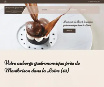 Auberge-Lagrandfont.com(Auberge de la Grand'Font) Screenshot