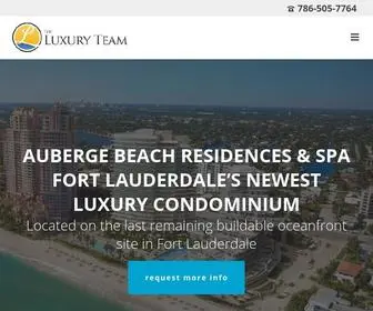 Aubergebeachresidence.com(Auberge Beach Residences & Spa) Screenshot