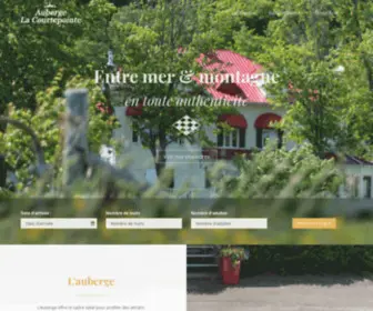 Aubergecourtepointe.com(Auberge la Courtepointe) Screenshot