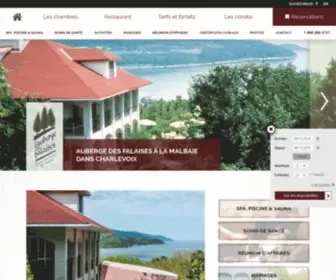 Aubergedesfalaises.com(Hotel Auberge Charlevoix) Screenshot