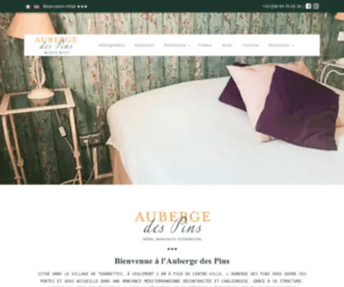 Aubergedespins.com(Tél) Screenshot