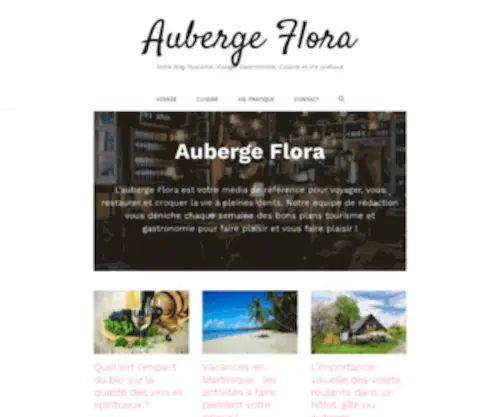 Aubergeflora.fr(Auberge Flora) Screenshot