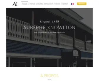 Aubergeknowlton.ca(Auberge Knowlton) Screenshot