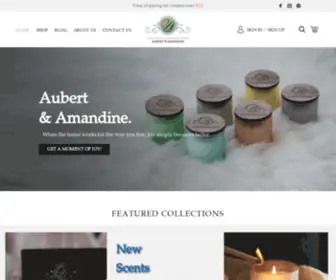 Aubertamandine.com(Create an Ecommerce Website and Sell Online) Screenshot